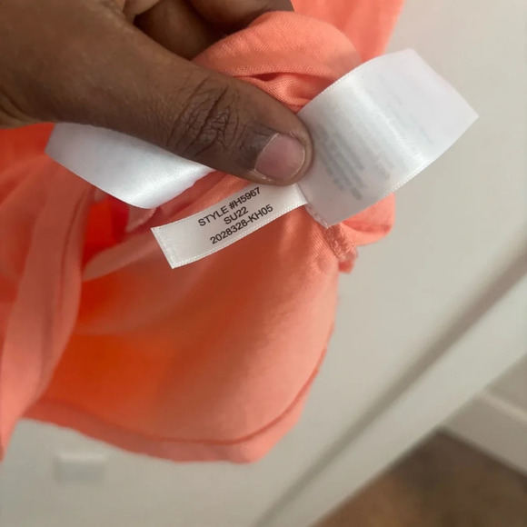 NWOT J. CREW V-Neck Tee Vintage Slub Cotton Pale Guava Short Sleeve T-Shirt - Picture 7 of 8